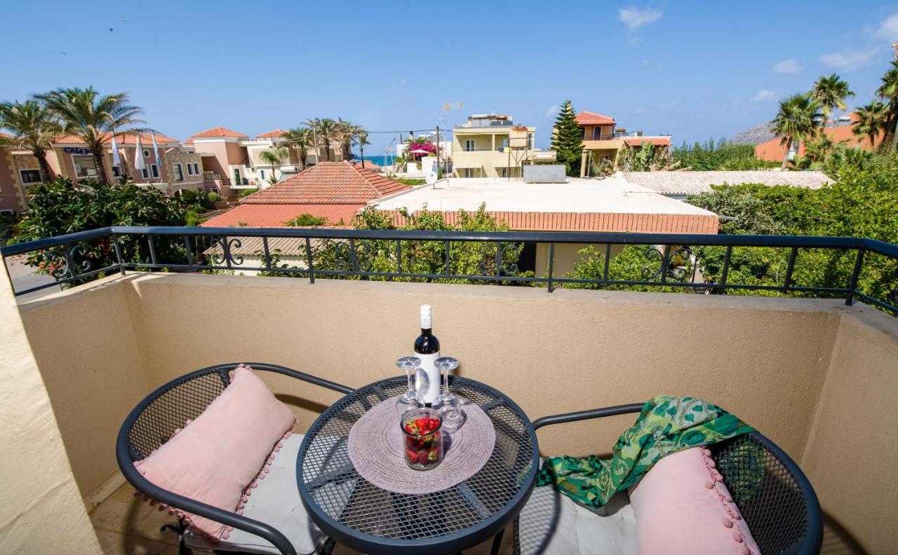 Evangelos Apartments Platanias  Bagian luar foto